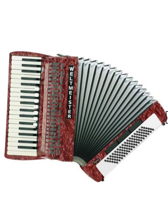 Akordeon Weltmeister Topas 37/96/III/7/3 Kırmızı WM-01010590