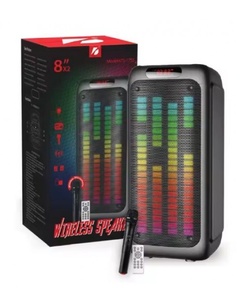 Taşınabilir Büyük Boy 30W Rgb 1 Bluetooth Mikrofonlu Parti Hoparlör Kts-1755